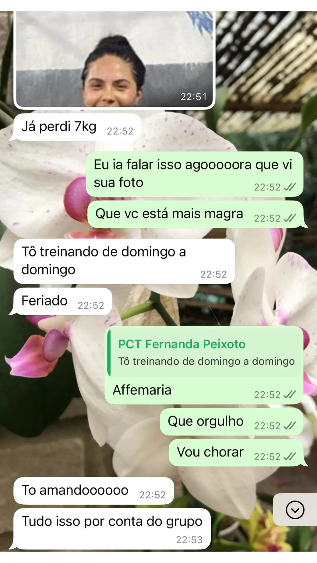 já perdi 7kg